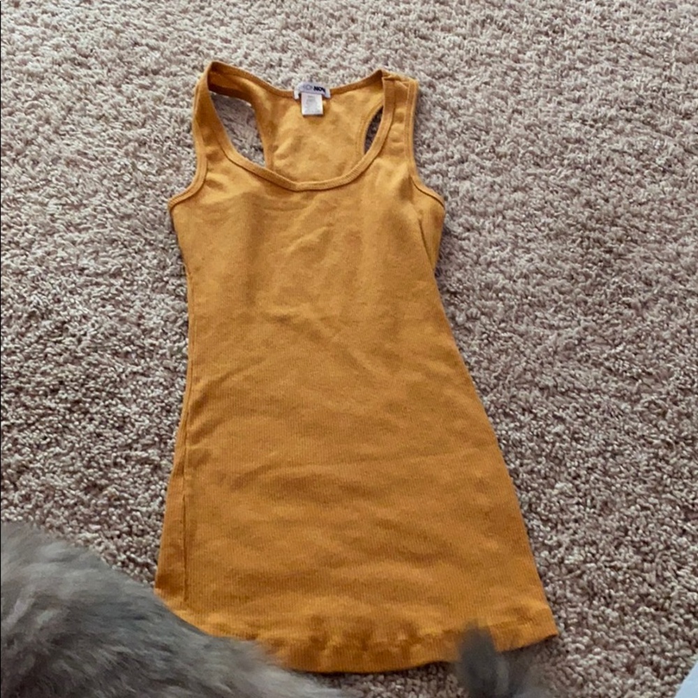 dark mustard yellow tank top